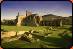 Scottish Borders, Melrose Abbey near Galashiels