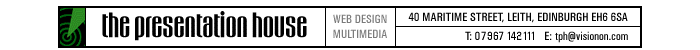 presentation house : powerpoint design : multimedia : edinburgh 07967 142 111